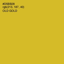 #D5BB28 - Old Gold Color Image